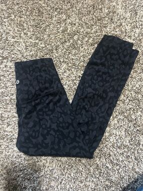 Lululemon Black Camo High rise  Print Leggings